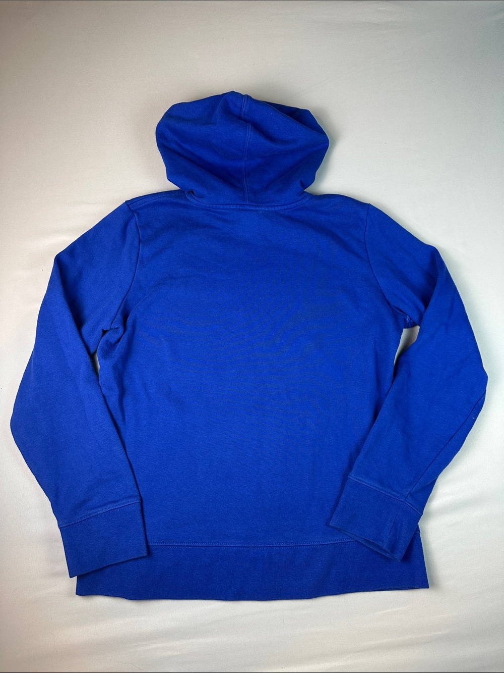 North Face Women’s Royal Blue Hoodie Sweatshirt Pink Logo - Picture 5 of 5